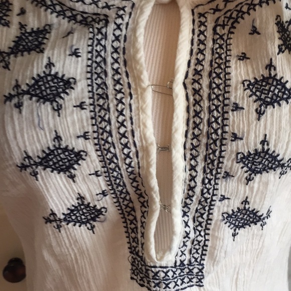 Cynthia Rowley cotton cross-stitch tank - Picture 4 of 4